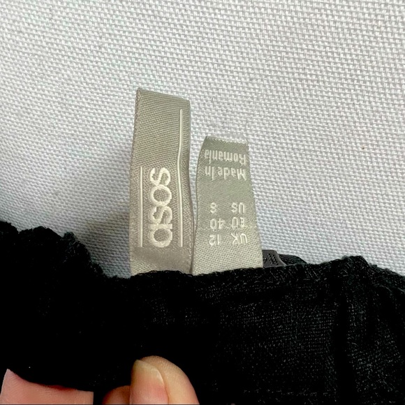 ASOS Off the Shoulder Black Dress - Picture 7 of 9